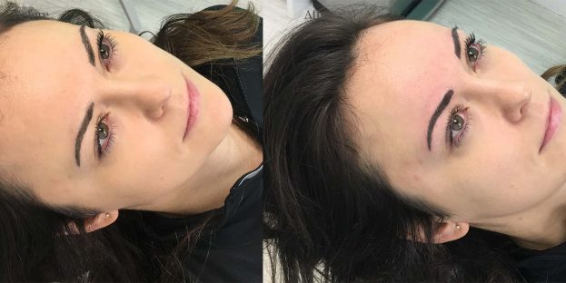 Client 2 after eyebrows