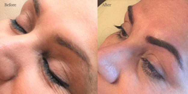 Roza after permanent eyebros